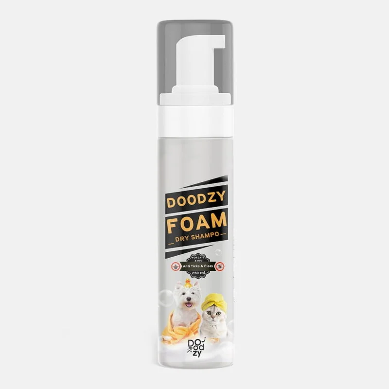 doodzy foam shampoo for dogs and cats